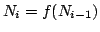 $\displaystyle N_i = f (N_{i-1})$