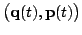 $ \big({\bf {q}}(t), {\bf {p}}(t)\big)$